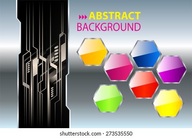 dark silver color Light Abstract Technology background computer graphic website internet and business. circuit. vector illustration. text box. Brochure. card. banner flyer magazine. Design label. 