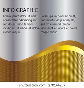 dark silver gold Light Abstract Technology background for computer graphic website internet. text box. Brochure. card. wave. label. banner. curve. 