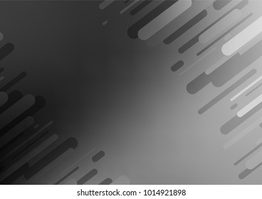 Dark Silver, Gray vector abstract doodle pattern. Colorful illustration in abstract style with doodles and Zen tangles. The pattern can be used for heads of websites and designs.
