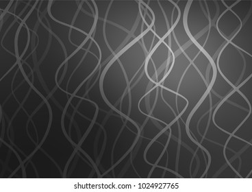 Dark Silver, Gray vector abstract doodle texture. Modern geometrical abstract illustration with doodles. Brand-new design for your business.