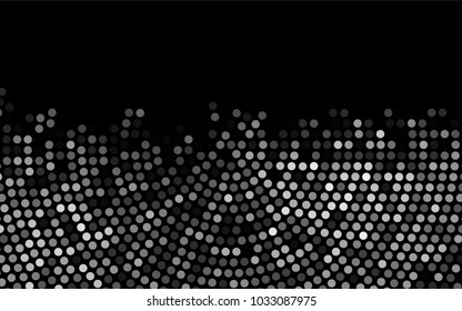 Dark Silver, Gray vector abstract pattern with circles. Geometry template for your business design. Background with colored spheres.
