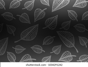 Dark Silver, Gray vector abstract doodle background. Brand-new colored illustration in blurry style with doodles. The elegant pattern can be used as a part of a brand book.