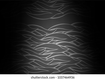 Dark Silver, Gray vector abstract doodle background. Creative illustration in blurred style with doodles and Zen tangles. Hand painted design for web, wrapping, wallpaper.