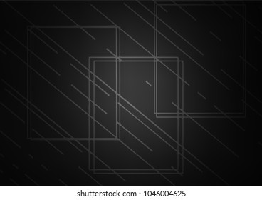 Dark Silver, Gray vector abstract doodle template. A completely new color illustration in doodle style. The completely new template can be used for your brand book.