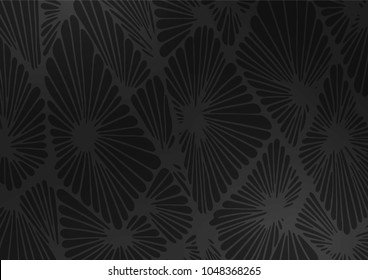Dark Silver, Gray vector abstract doodle background. Colorful abstract illustration with lines in Asian style. The elegant pattern can be used as a part of a brand book.