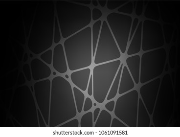 Dark Silver, Gray vector abstract doodle texture. Shining colored illustration with doodles in Zen tangle style. Hand painted design for web, wrapping, wallpaper.