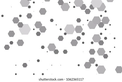 Dark Silver, Gray vector abstract textured polygonal background. Brand-new blurry hexagonal design. Pattern can be used for background.