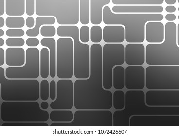 Dark Silver, Gray vector abstract doodle template. Blurred decorative design in Indian style with Zen tangles. The pattern can be used for coloring books and pages for kids.