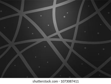 Dark Silver, Gray vector abstract doodle template. Glitter abstract illustration with doodles and Zen tangles. The doodle design can be used for your web site.