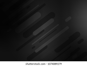 Dark Silver, Gray vector abstract doodle pattern. An elegant bright illustration with lines in Natural style. Hand painted design for web, leaflet, textile.