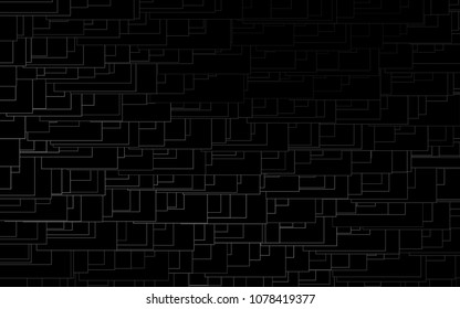 Dark Silver, Gray vector abstract textured polygonal background. Blurry rectangular design. The pattern with repeating rectangles can be used for background.