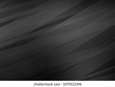 Dark Silver, Gray vector abstract doodle background. Blurred decorative design in Indian style with Zen tangles. The elegant pattern can be used as a part of a brand book.