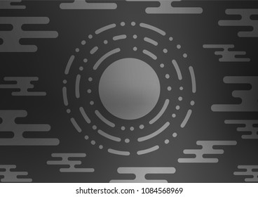 Dark Silver, Gray vector abstract doodle background. Brand-new colored illustration in blurry style with doodles. A completely new design for your business.