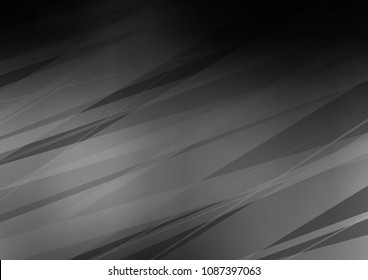 Dark Silver, Gray vector abstract doodle pattern. Colorful abstract illustration with lines in Asian style. Brand new design for your business.