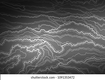 Dark Silver, Gray vector abstract doodle pattern. Blurred decorative design in Indian style with Zen tangles. The pattern can be used for coloring books and pages for kids.