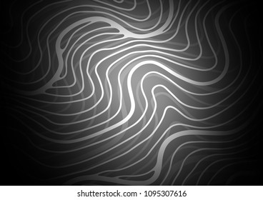 Dark Silver, Gray vector abstract doodle pattern. Geometric doodle illustration in Origami style with gradient. The elegant pattern can be used as a part of a brand book.