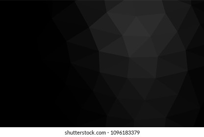 Dark Silver, Gray vector abstract polygonal pattern. A completely new color illustration in a vague style. A completely new template for your business design.