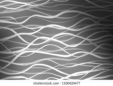 Dark Silver, Gray vector abstract doodle background. A vague abstract illustration with doodles in Indian style. The pattern can be used for coloring books and pages for kids.