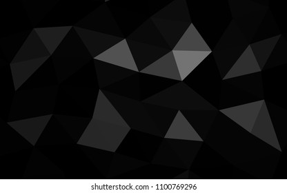 Dark Silver, Gray vector abstract mosaic abstract mosaic. Modern geometrical abstract illustration with gradient. A completely new template for your business design.