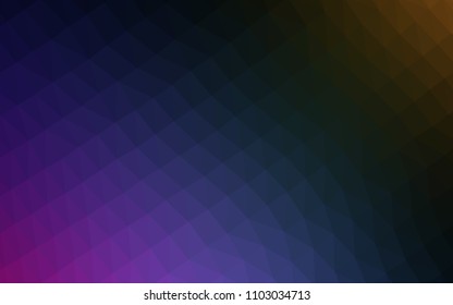 Dark Silver, Gray vector abstract polygonal pattern. Modern geometrical abstract illustration with gradient. A completely new design for your business.