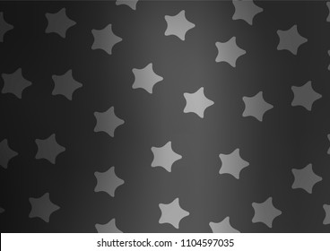 Dark Silver, Gray vector abstract doodle texture. Blurred decorative design in Indian style with Zen tangles. The pattern can be used for wallpapers and coloring books.