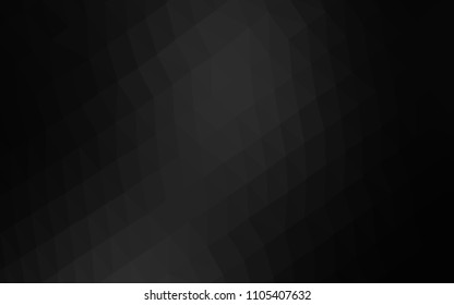 Dark Silver, Gray vector abstract mosaic background. A completely new color illustration in a vague style. A completely new template for your business design.