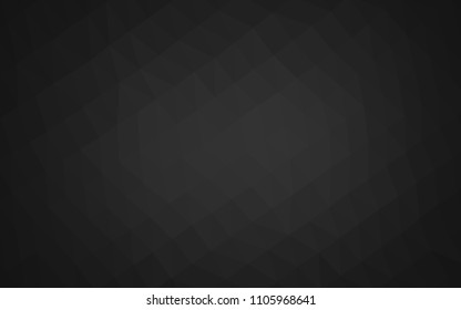 Dark Silver, Gray vector abstract polygonal layout. A vague abstract illustration with gradient. The completely new template can be used for your brand book.