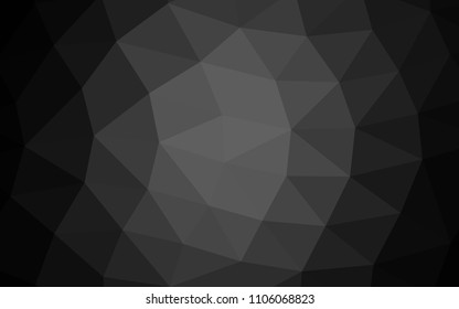 Dark Silver, Gray vector abstract mosaic abstract mosaic. A completely new color illustration in a vague style. Triangular pattern for your business design.