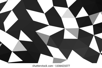 Dark Silver, Gray vector abstract polygonal abstract polygonal. Glitter abstract illustration with an elegant design. The polygonal design can be used for your web site.