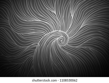 Dark Silver, Gray vector abstract doodle background. Colorful illustration in abstract style with doodles and Zen tangles. The pattern can be used for wallpapers and coloring books.