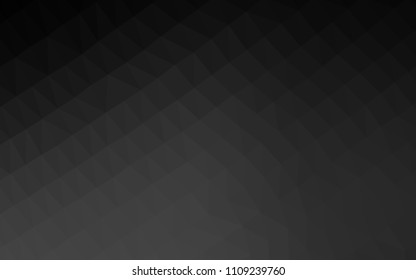 Dark Silver, Gray vector abstract mosaic pattern. A completely new color illustration in a vague style. Brand new style for your business design.