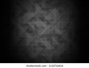 Dark Silver, Gray vector abstract mosaic pattern. Creative illustration in halftone style with gradient. A completely new design for your business.
