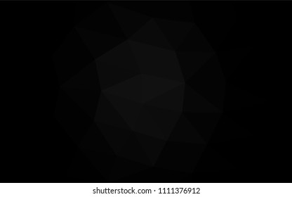 Dark Silver, Gray vector abstract polygonal background. A sample with polygonal shapes. The elegant pattern can be used as part of a brand book.