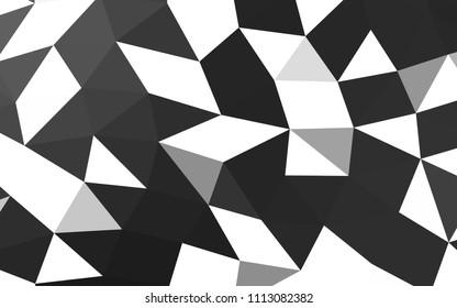 Dark Silver, Gray vector abstract mosaic abstract mosaic. An elegant bright illustration with gradient. A completely new design for your business.