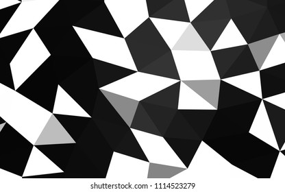 Dark Silver, Gray vector abstract polygonal abstract polygonal. A vague abstract illustration with gradient. The template can be used as a background for cell phones.