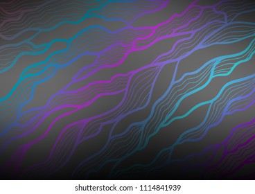 Dark Silver, Gray vector abstract doodle texture. Colorful abstract illustration with lines in Asian style. The completely new template can be used for your brand book.