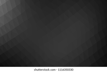 Dark Silver, Gray vector abstract mosaic backdrop. Shining colored illustration in a Brand new style. The completely new template can be used for your brand book.