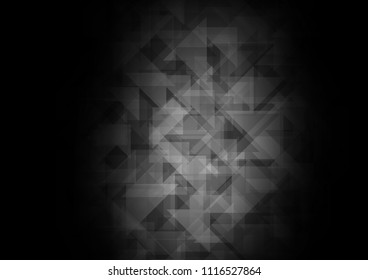 Dark Silver, Gray vector abstract polygonal abstract polygonal. Brand new colored illustration in blurry style with gradient. The completely new template can be used for your brand book.