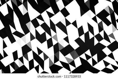 Dark Silver, Gray vector abstract polygonal background. Colorful illustration in abstract style with gradient. The polygonal design can be used for your web site.