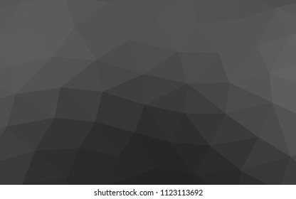 Dark Silver, Gray vector abstract polygonal abstract polygonal. Colorful illustration in abstract style with gradient. A completely new design for your business.