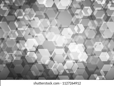 Dark Silver, Gray vector abstract mosaic pattern. Colorful abstract illustration with gradient. A completely new template for your business design.