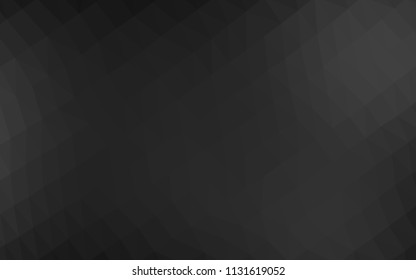 Dark Silver, Gray vector abstract polygonal texture. Creative geometric illustration in Origami style with gradient. A new texture for your design.
