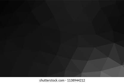 Dark Silver, Gray vector abstract mosaic pattern. A completely new color illustration in a vague style. The elegant pattern can be used as part of a brand book.