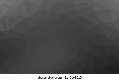 Dark Silver, Gray vector abstract mosaic pattern. A vague abstract illustration with gradient. Brand new design for your business.
