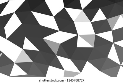Dark Silver, Gray vector abstract mosaic abstract mosaic. A completely new color illustration in a vague style. The completely new template can be used for your brand book.