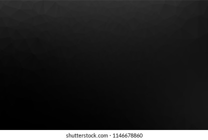 Dark Silver, Gray vector abstract mosaic background. Colorful abstract illustration with gradient. The best triangular design for your business.