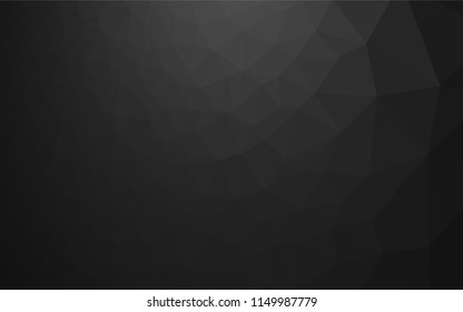 Dark Silver, Gray vector abstract polygonal texture. A completely new color illustration in a vague style. A completely new design for your business.