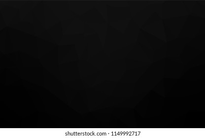 Dark Silver, Gray vector abstract mosaic backdrop. Creative illustration in halftone style with gradient. The textured pattern can be used for background.