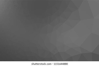 Dark Silver, Gray vector abstract polygonal layout. Modern geometrical abstract illustration with gradient. The polygonal design can be used for your web site.