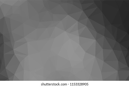 Dark Silver, Gray vector abstract mosaic backdrop. Brand new colored illustration in blurry style with gradient. A completely new design for your business.